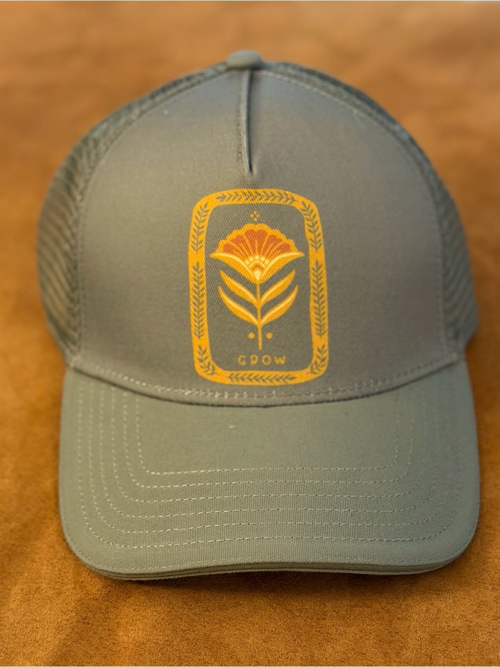 🆕 prAna Lower Pines Trucker Hat - Gray Blue with Snap Back NWT